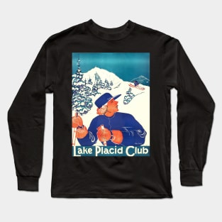 Lake Placid Club,Ski Poster Long Sleeve T-Shirt